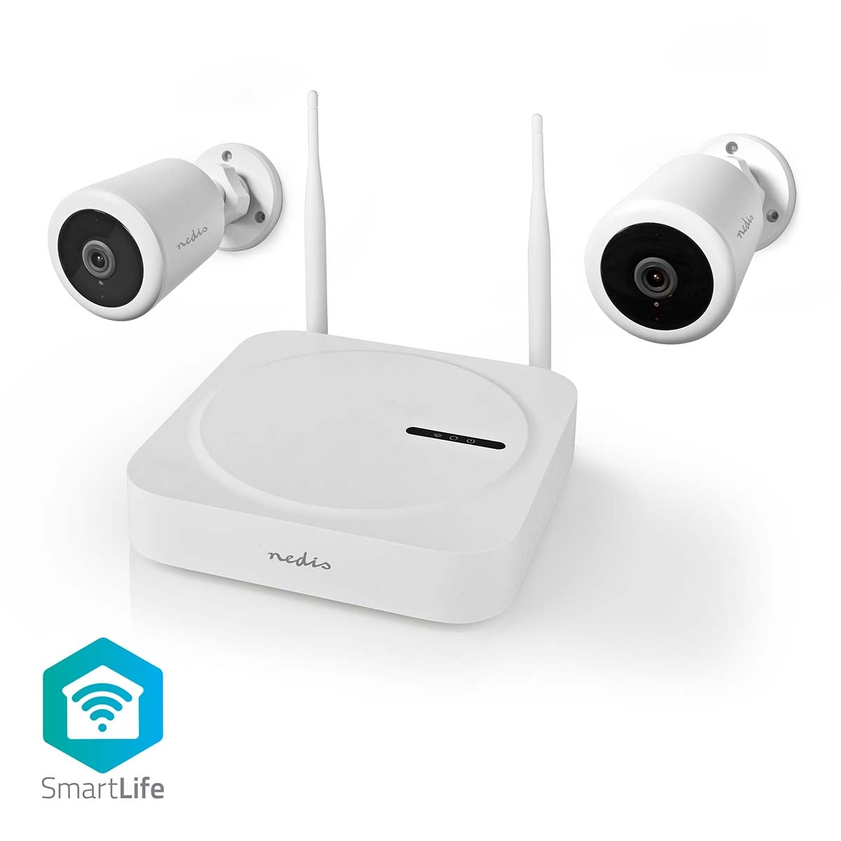 SmartLife Wireless Camera System | 2x Camera | Full HD 1080p | IP65 | Night vision | White