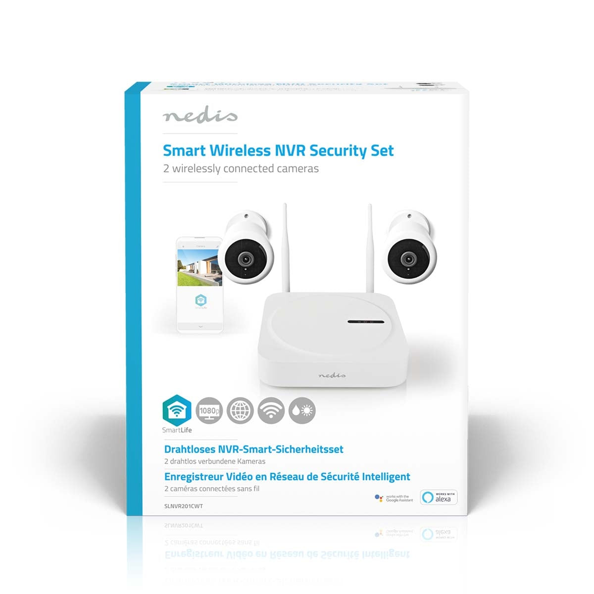 SmartLife Wireless Camera System | 2x Camera | Full HD 1080p | IP65 | Night vision | White