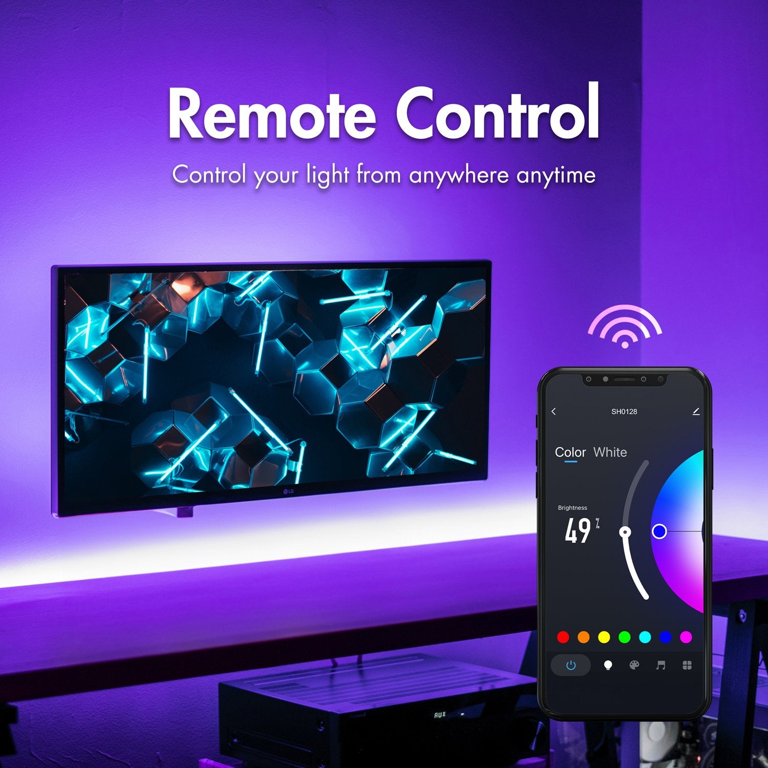 Smart RGB+CCT (RGB + Warm-cool white) Light-strip 5m WiFi Tuya