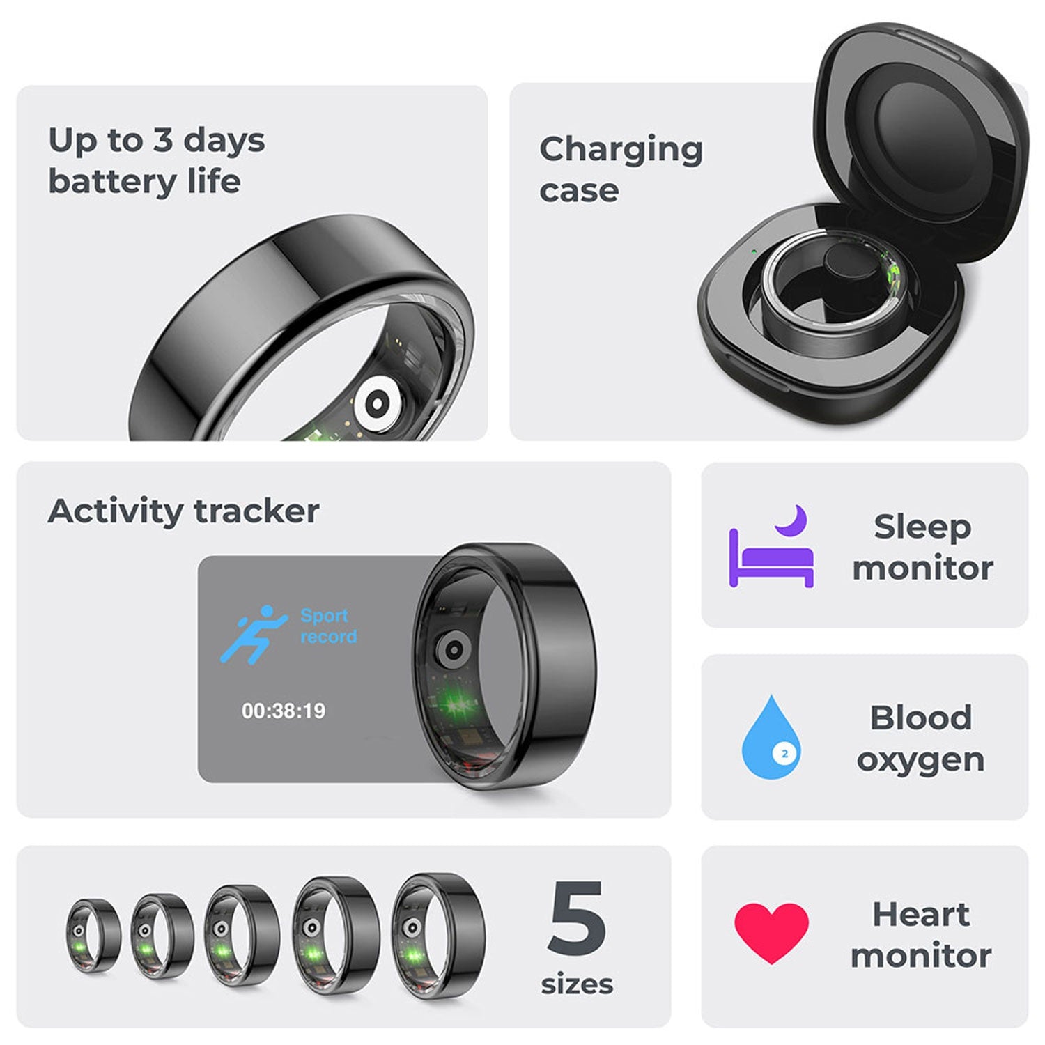 Smart Ring Saturn - M