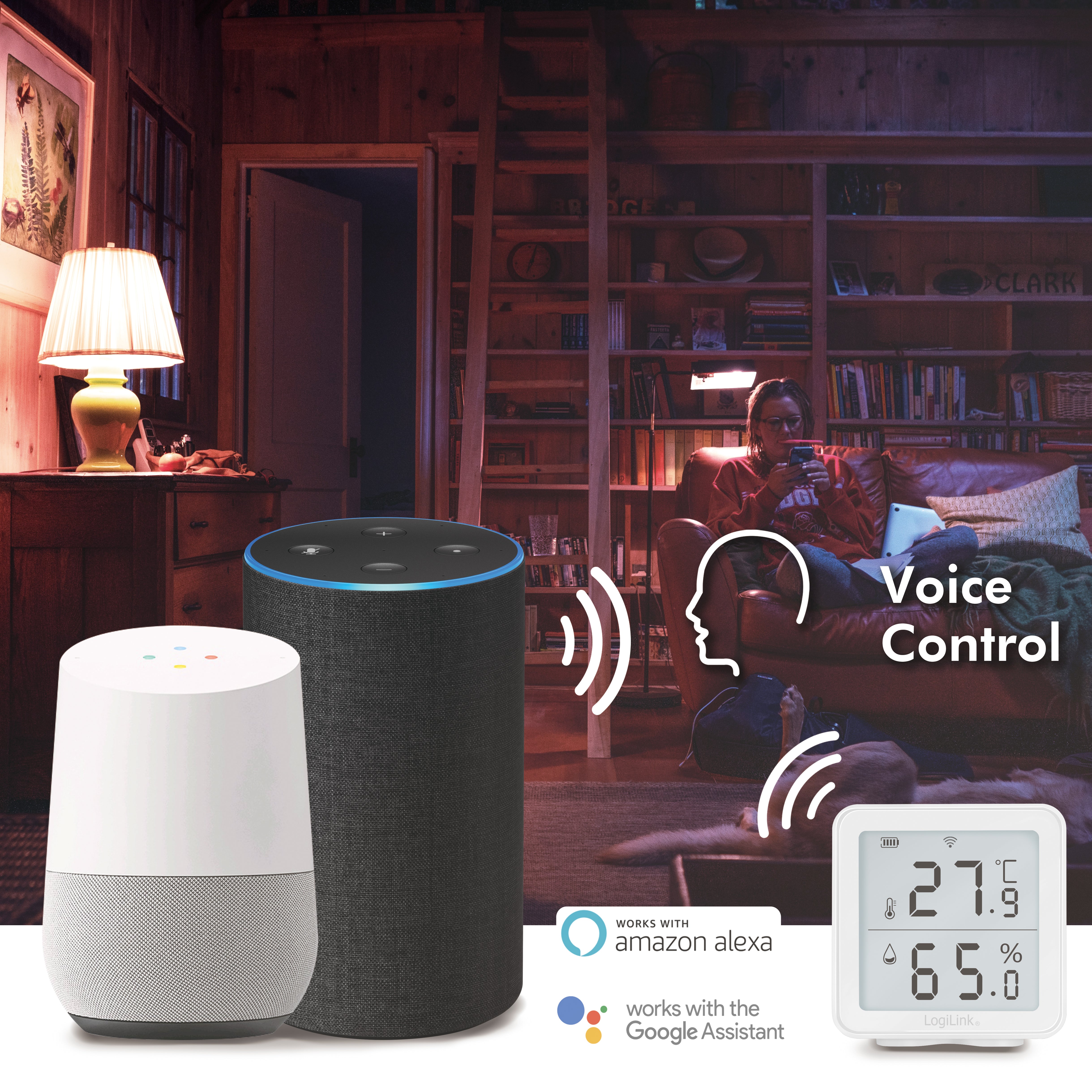 Smart Temp & Humidity Sensor Wifi Tuya