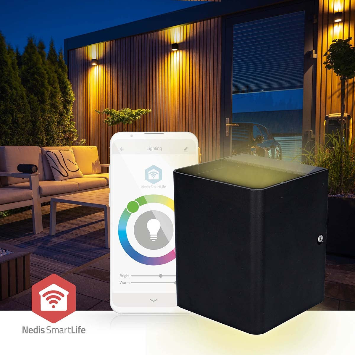 Smartlife Outdoor Light | 2 x 270 lm | Zigbee 3.0 | 12 + 4 W | RGB / Warm White | 2700 K | Aluminium | Android™ / IOS