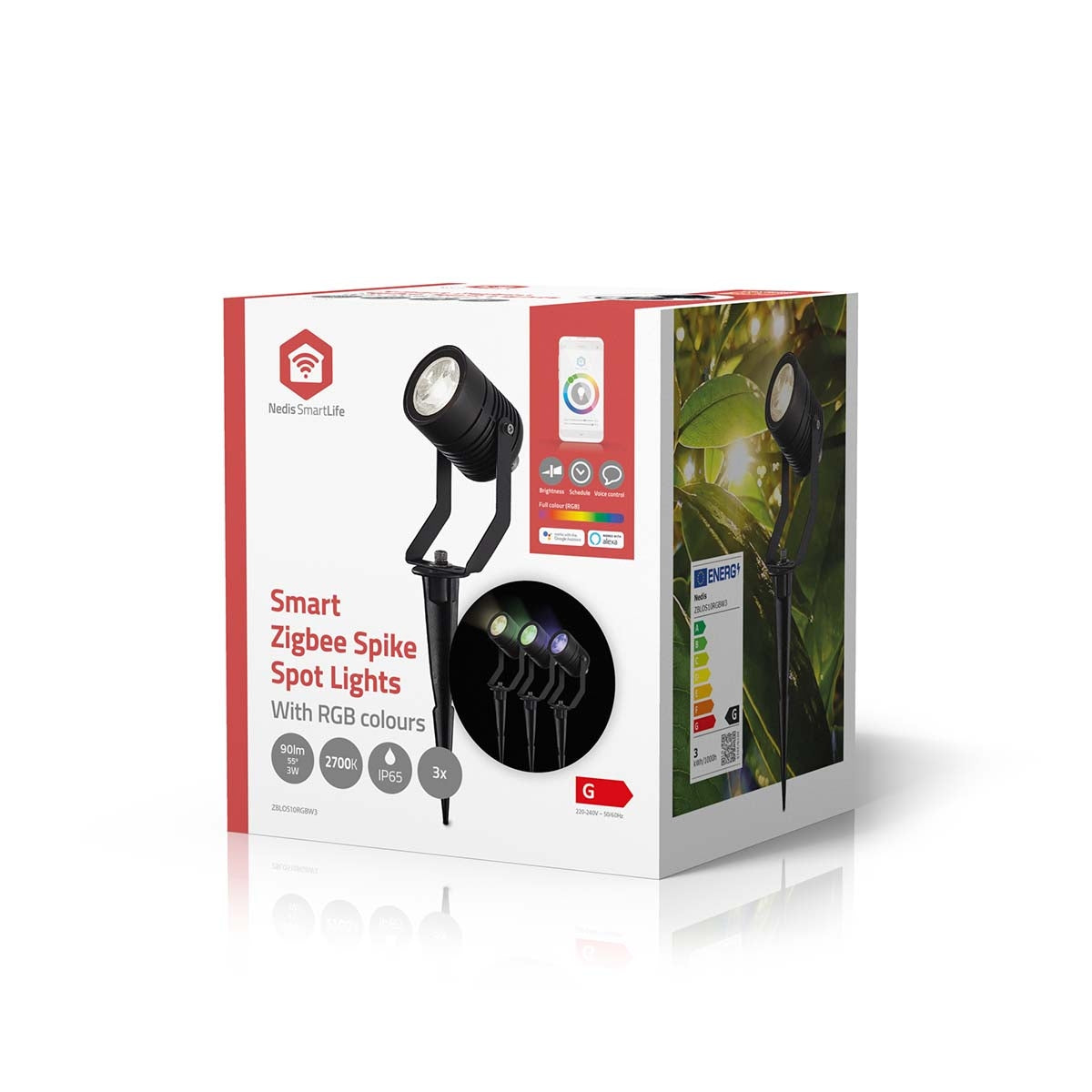 Smartlife Outdoor Light | 3 x 90 lm | Zigbee 3.0 | 3 x 3 W | RGB | 2700 K | Aluminium | Android™ / IOS