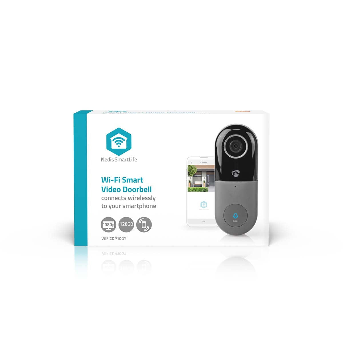 Smartlife Video Intercom | Wi-Fi | Transformer | Full HD 1080p | microSD (not included) / Cloud storage (optional) | IP54 | With motion sensor | Night Vision | Grey/Black