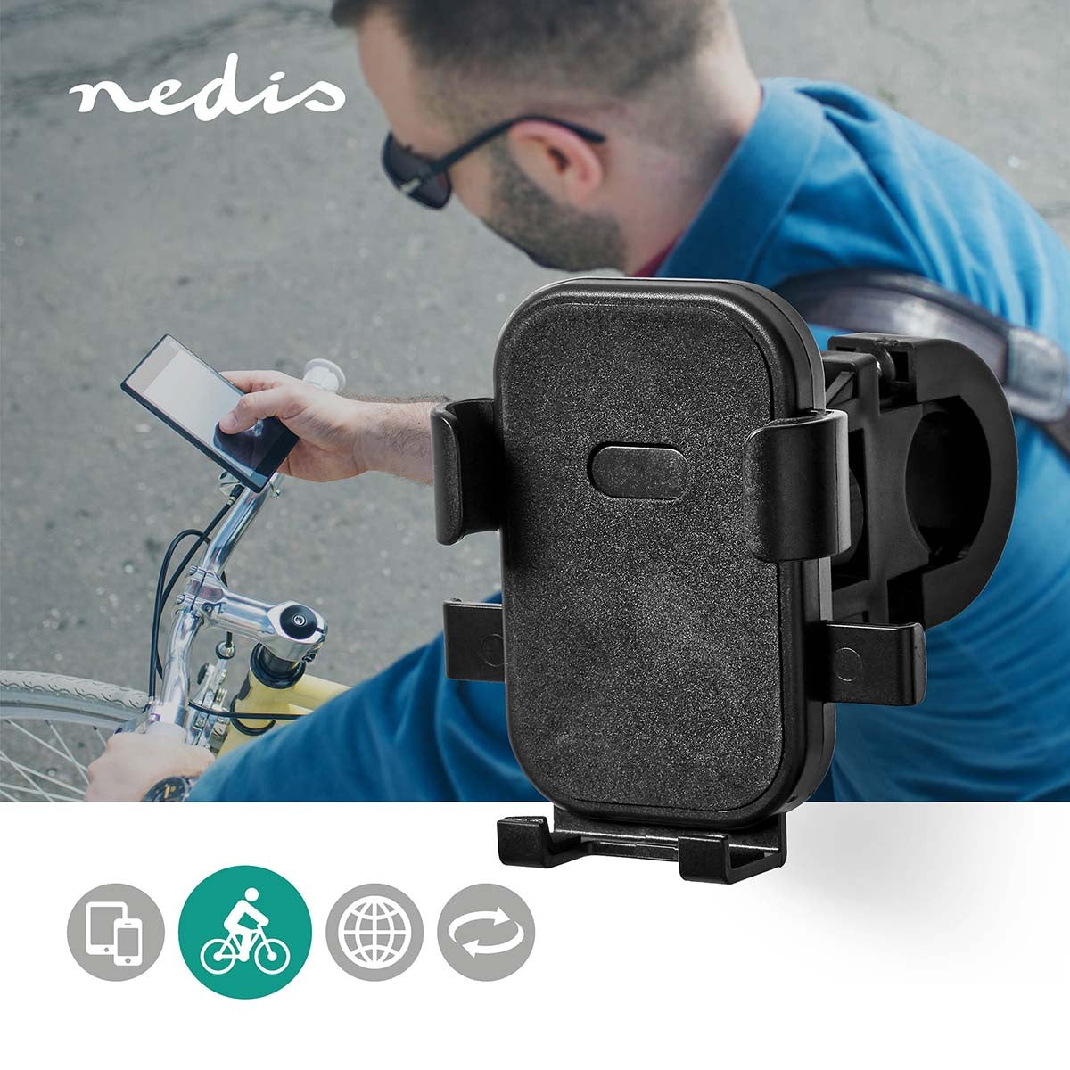 Smartphone bike mount | Universal | Adjustable Width | Juicable