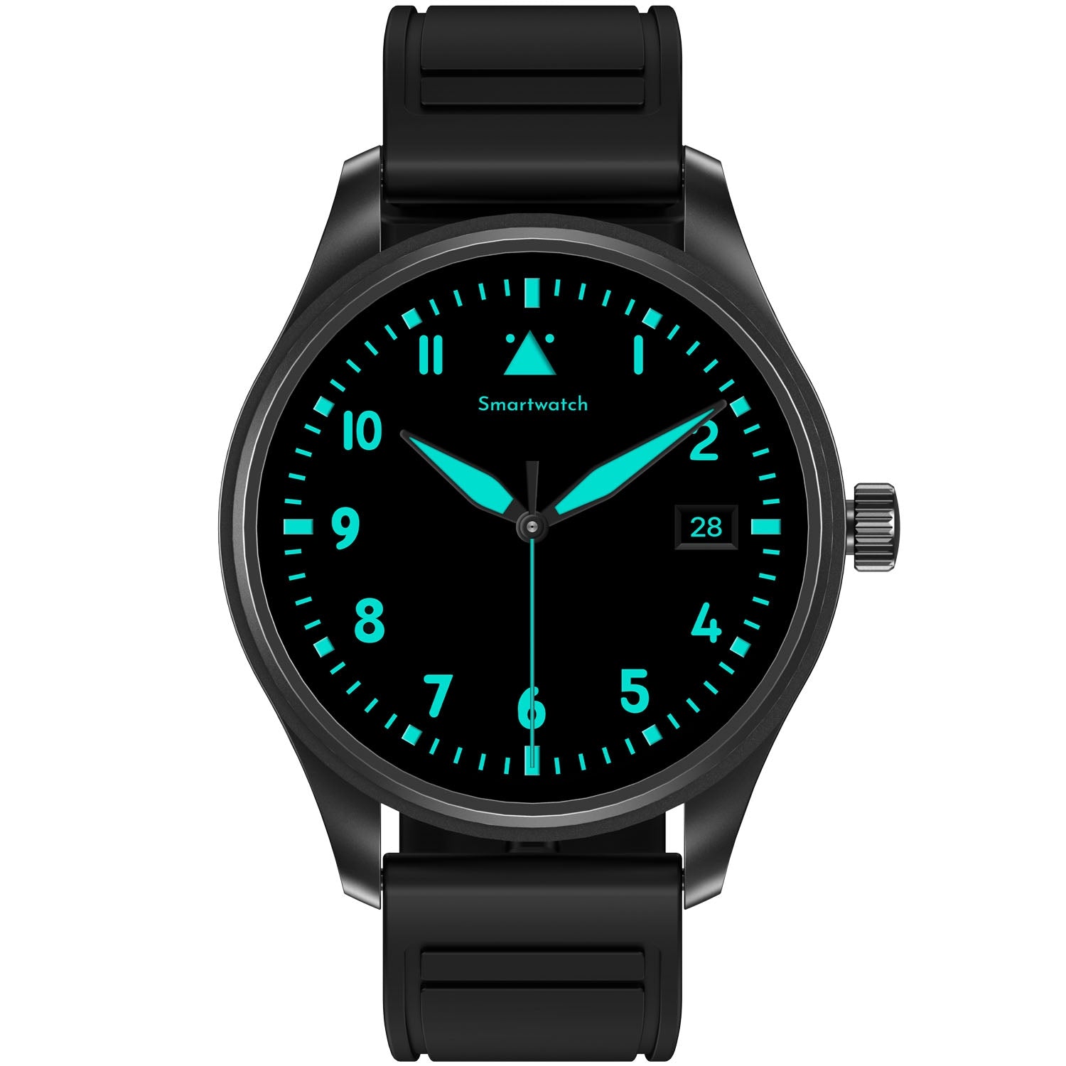Smartwatch 1.32-Inch AMOLED, Round, Call Answering, Black