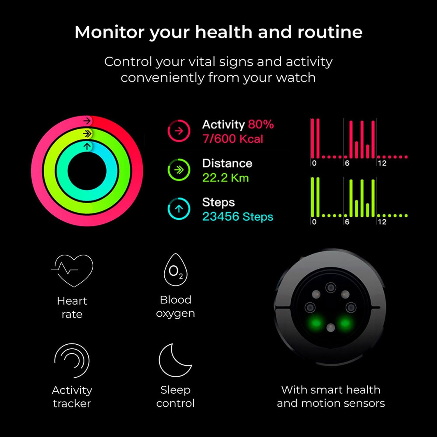 Smartwatch Titanium - Black