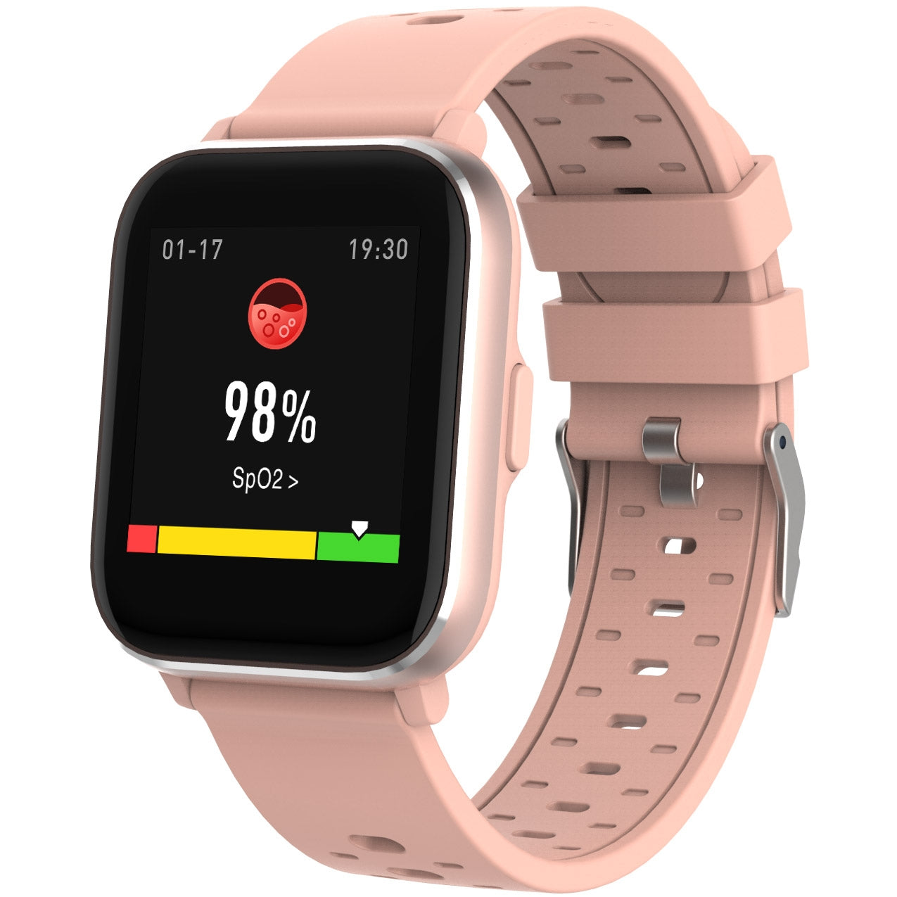 Smartwatch with temp, oxygen and heart rate