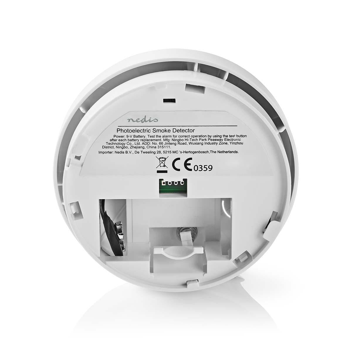 Smoke alarm | Battery powered | Battery life up to: 1 year | EN 14604 | With test button | 85 dB| ABS | White