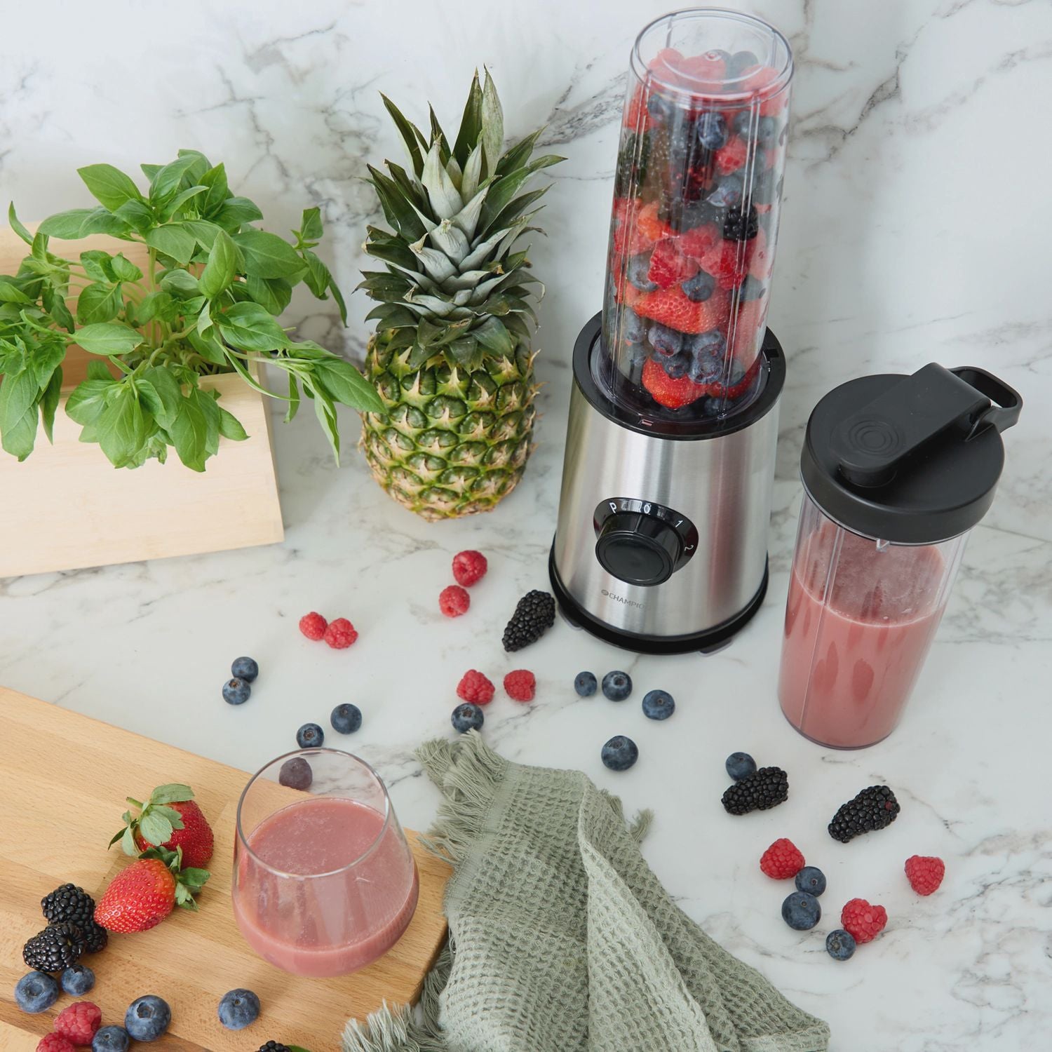 Smoothie Maker 600W, 800ml Stainless Steel