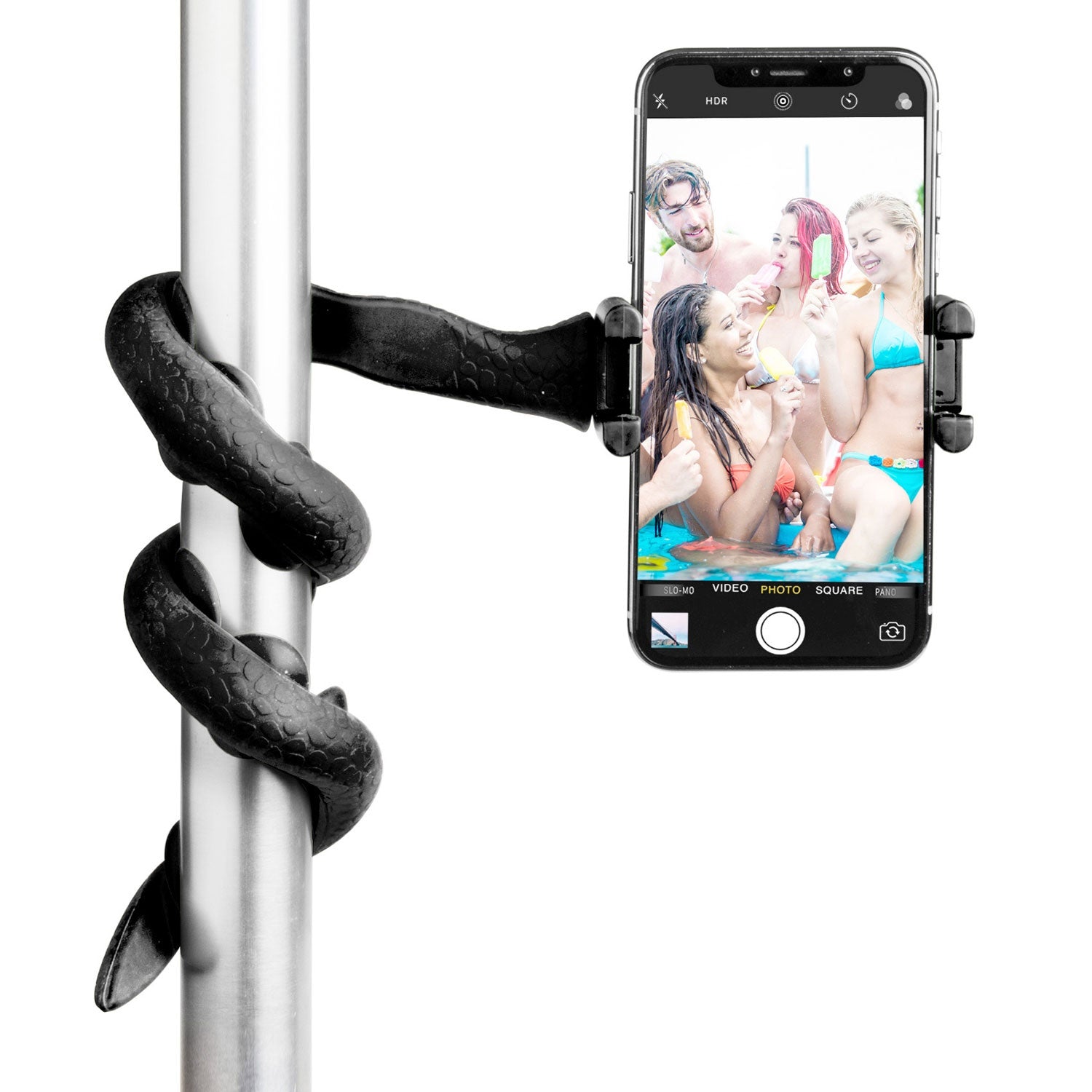 Snake Flexible selfie stick Black