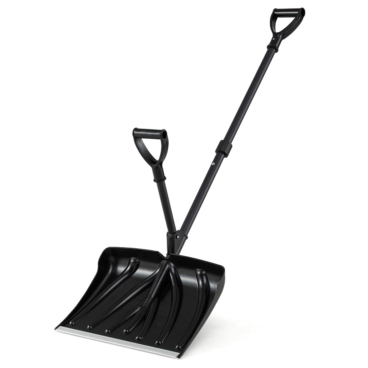 Snow Shovel, 53 Inch, Assist Handle, Aluminum Edge
