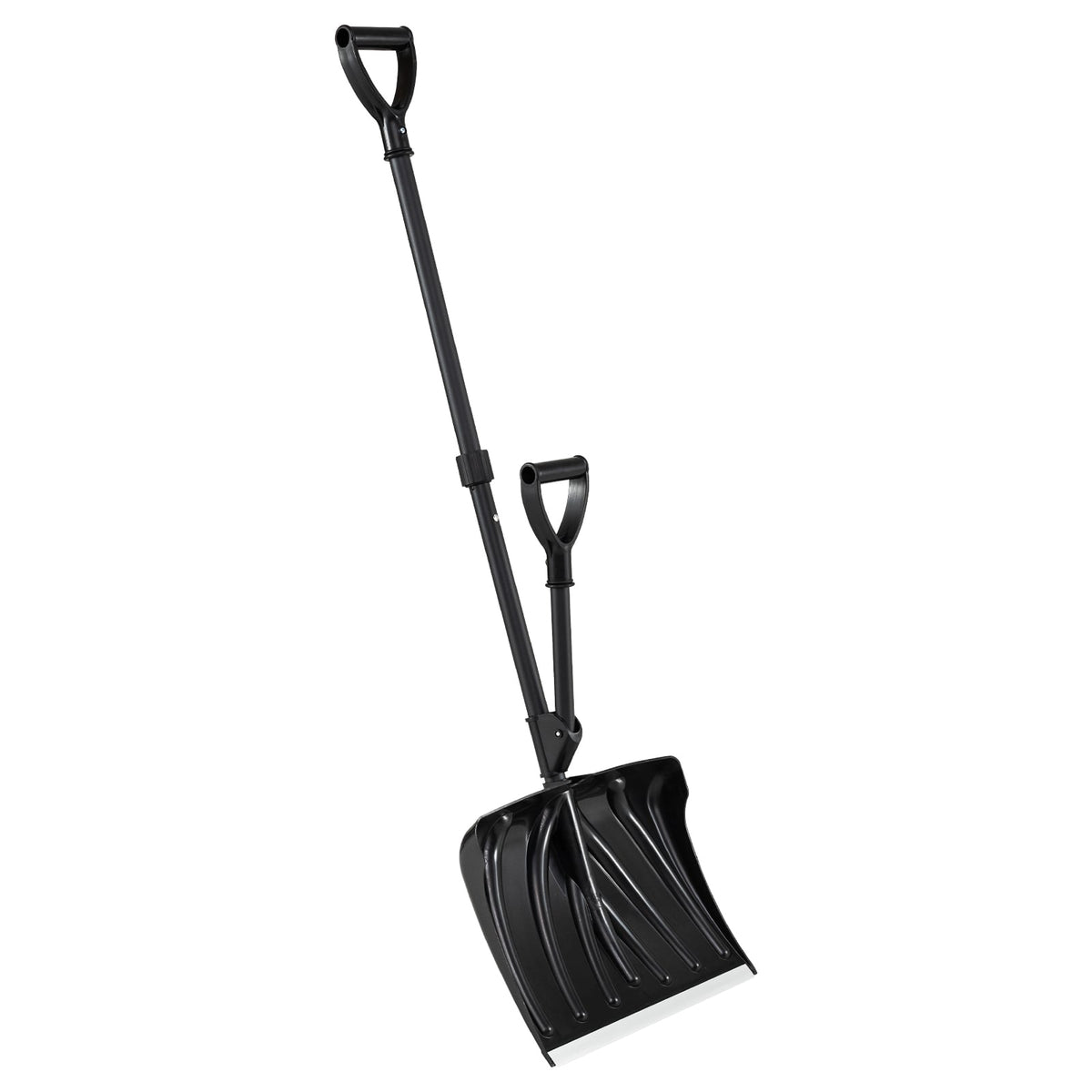 Snow Shovel, 53 Inch, Assist Handle, Aluminum Edge