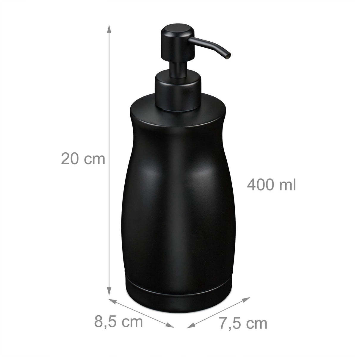 Soap pump in stainless steel 400 ml