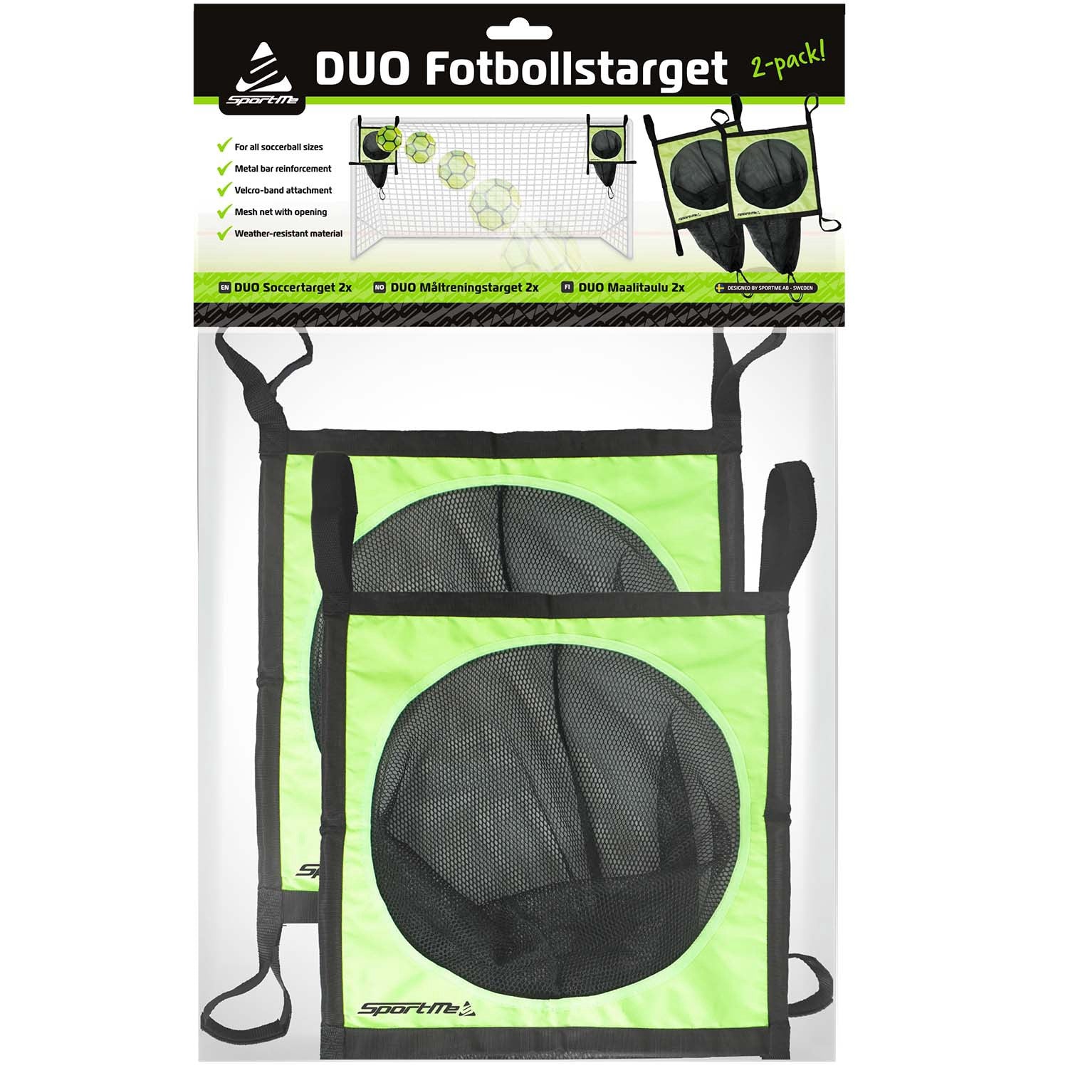 Soccer Target Duo 2-Pack, 45x45 cm, Velcro Mount
