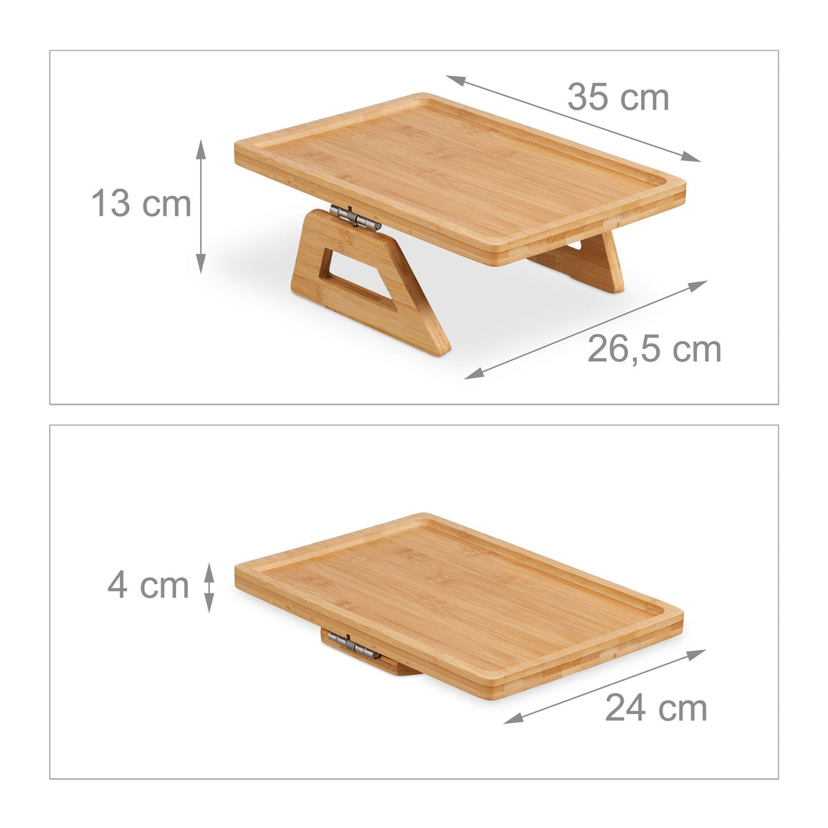 Sofa tray for armrests