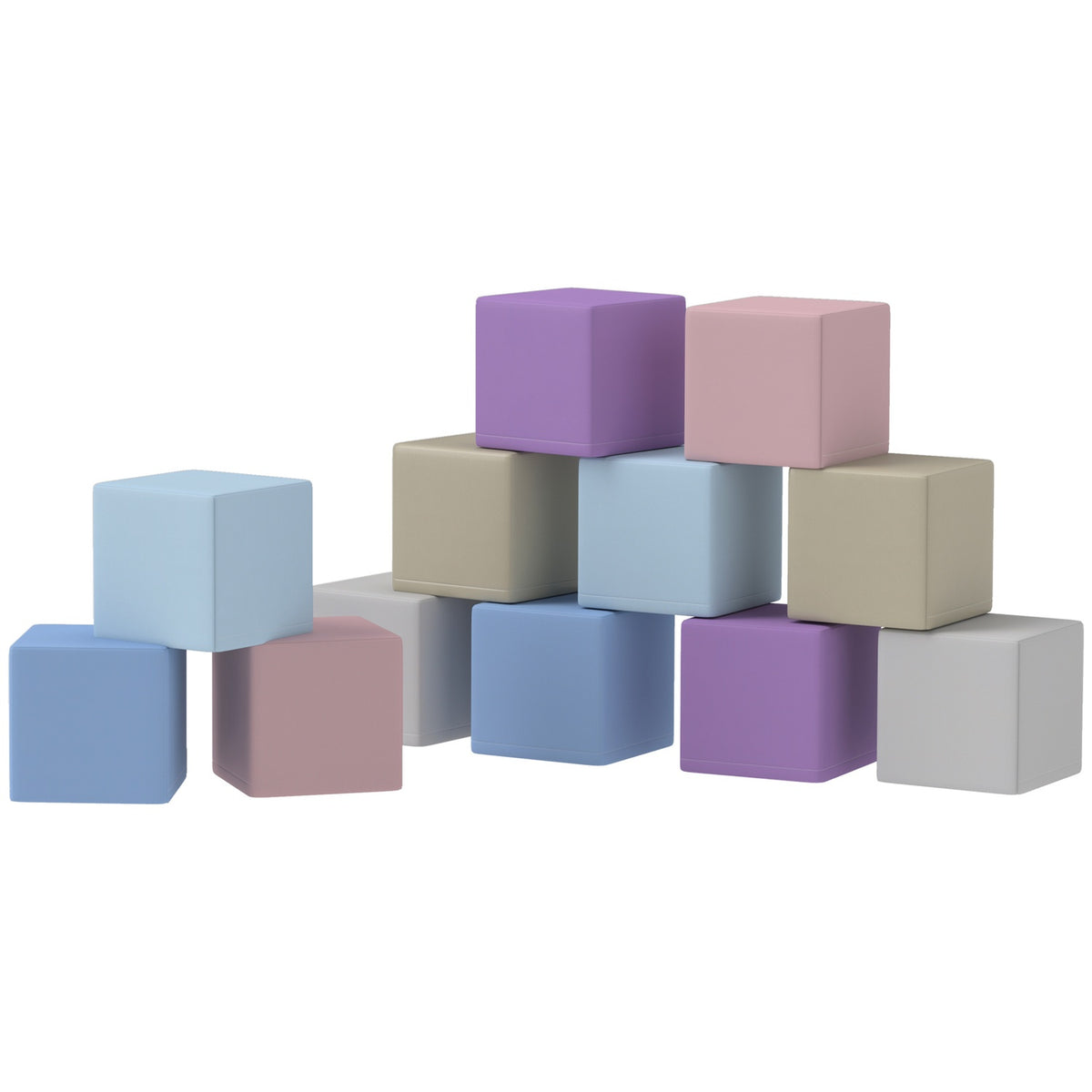 Soft Building Blocks Set of 12 Foam Building Blocks Giant Building Blocks Building Toys for Children 1-3 Years Old Artificial Leather EPE |