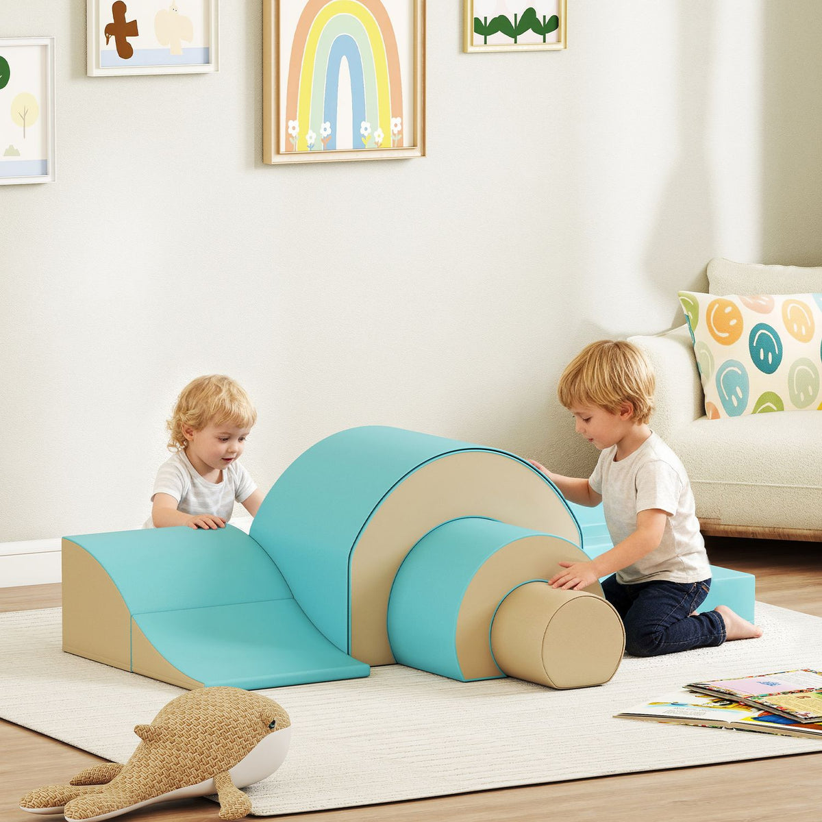 Soft Play Block Set for Babies & Toddlers, 5 Pieces
