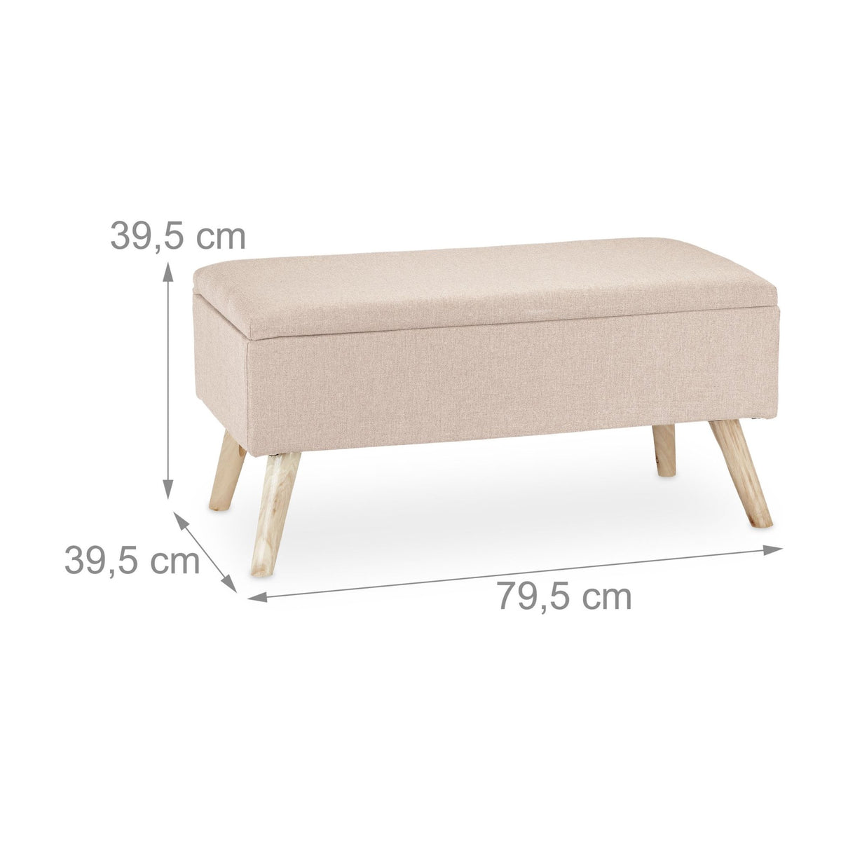 Soft bench with storage