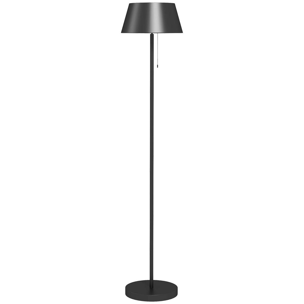 Solar Floor Lamp, Outdoor Floor Lamp, Usb Rechargeable Led Solar Lamps, Ip44 Waterproof Floor Lamp, Dimmable Warm White, Pull Chain Switch