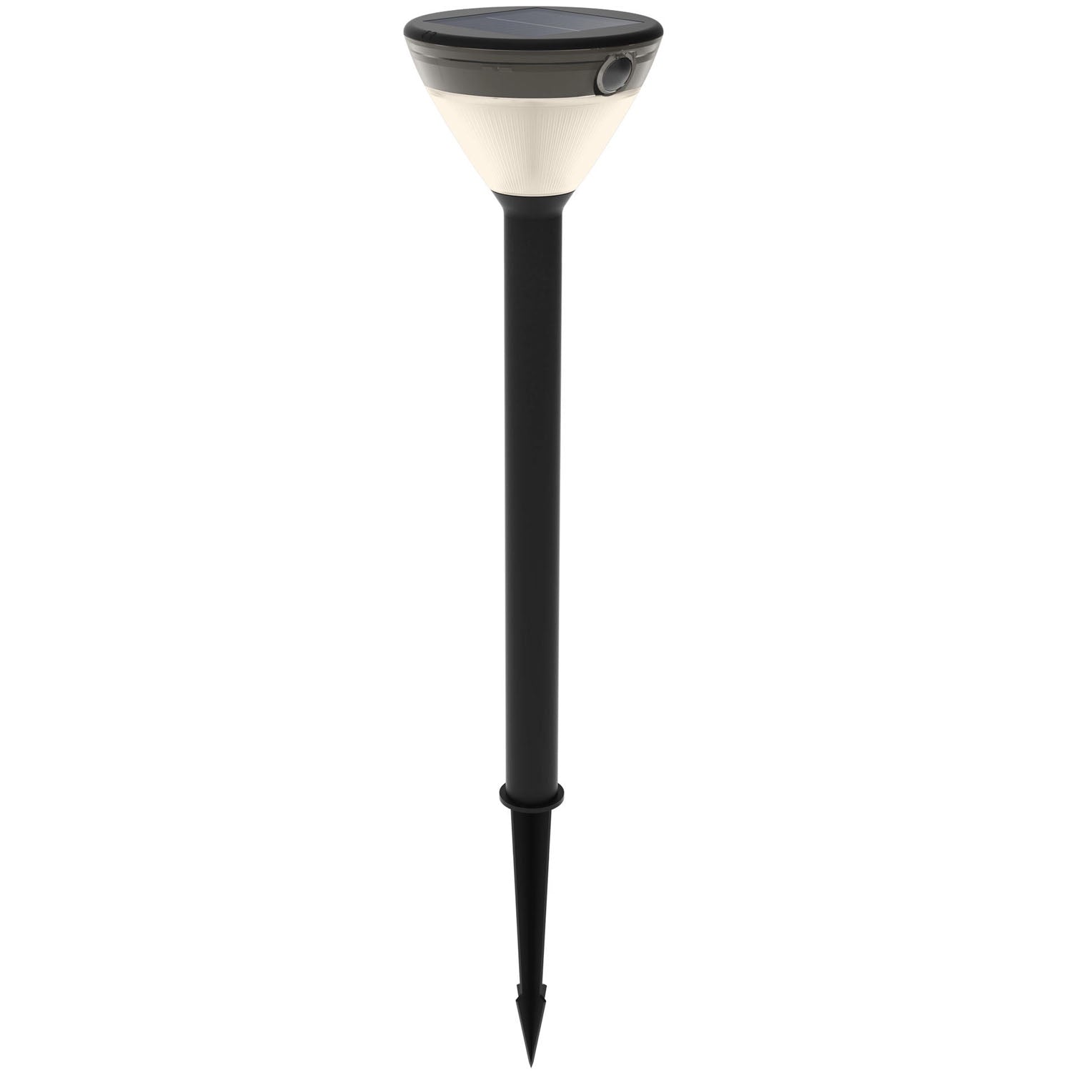 Solar Garden Path Light, Black, Warm White LED, IP44