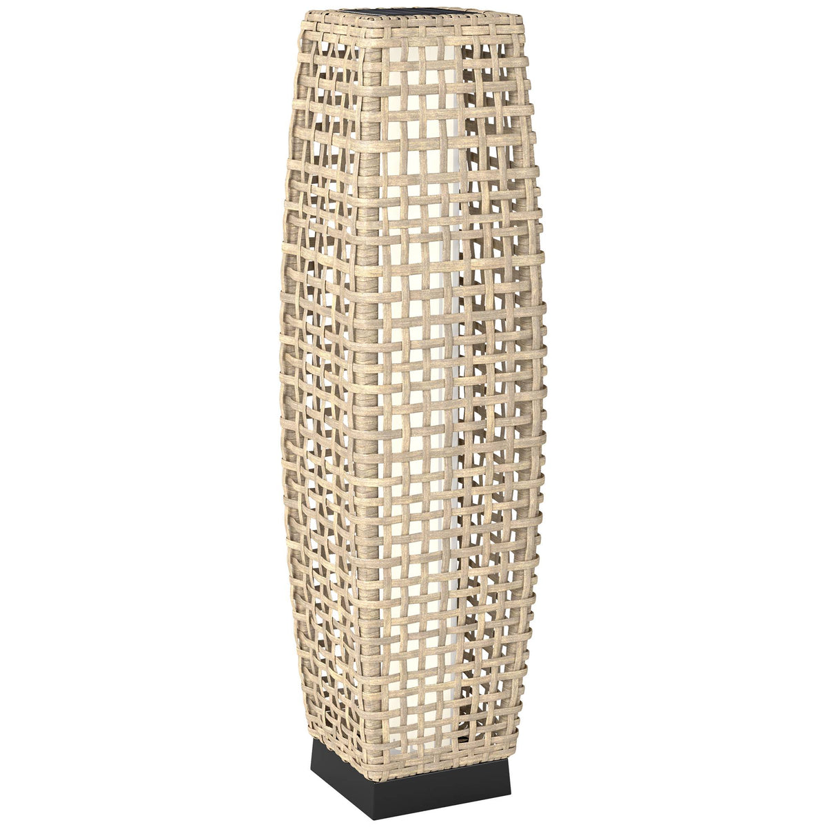 Solar Lantern with LED, Rattan Design, Auto On/Off