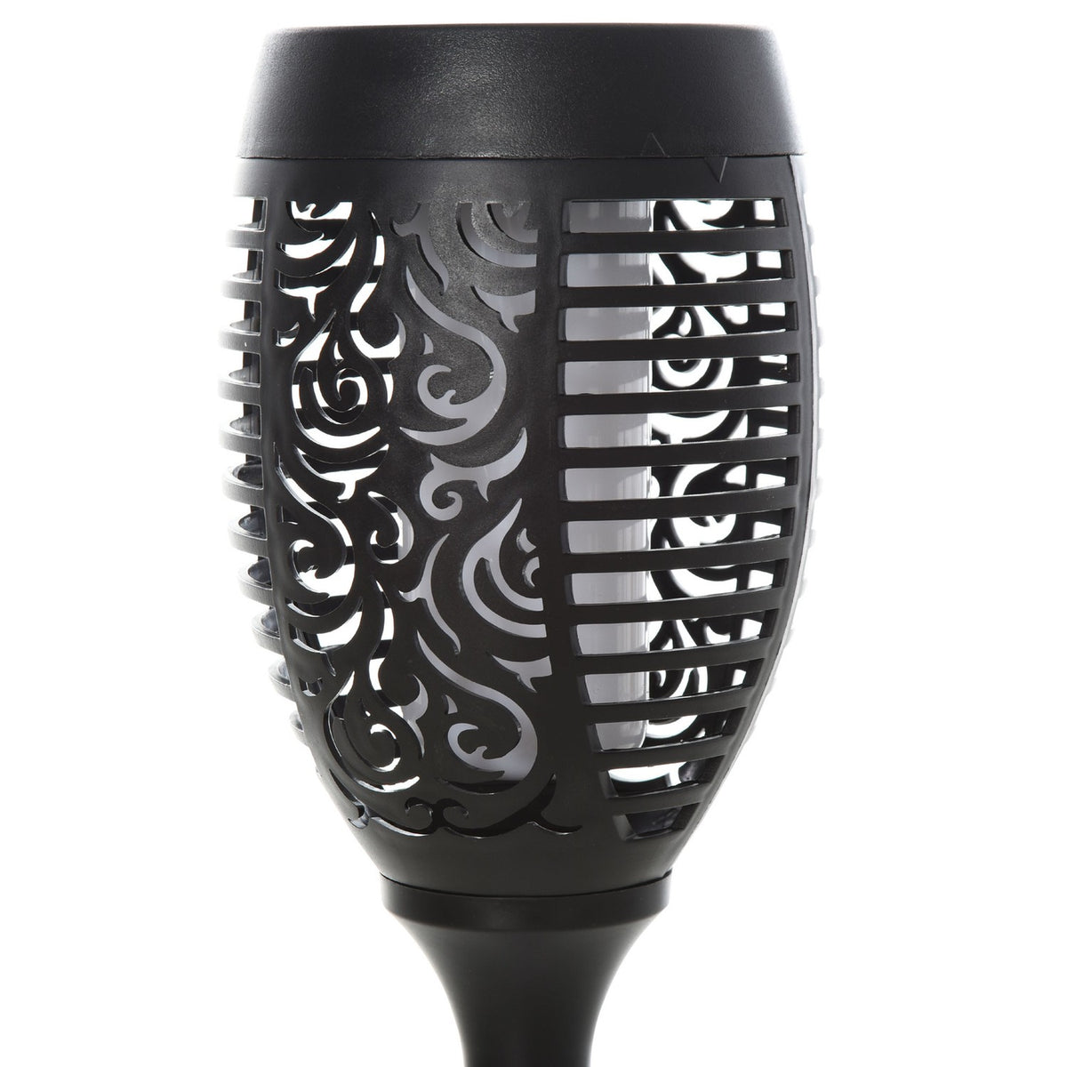 Solar Light Garden Solar Lamps In A Set Of 4, 6-8H Lighting Time, Ip44 Waterproof, Plastic, Black, Ø12Xh72Cm