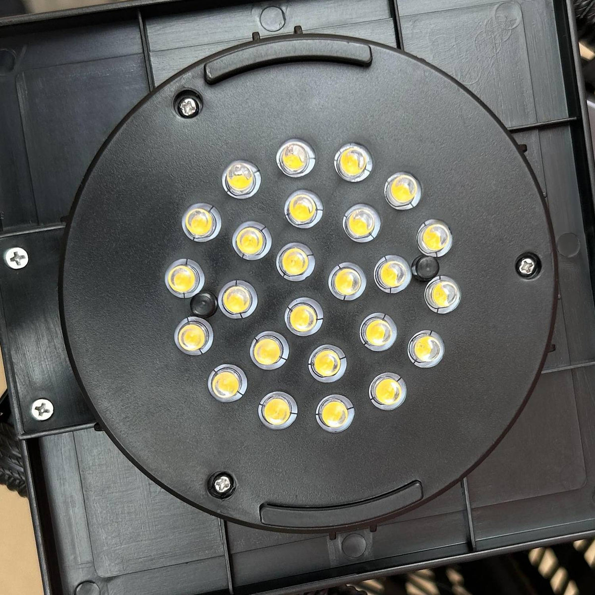 Solar Light, Rattan Solar Lamp, Waterproof Path Light With Light Sensor, Automatic Led Garden Lamp, Outdoor Light For Balcony, Steel, Gray