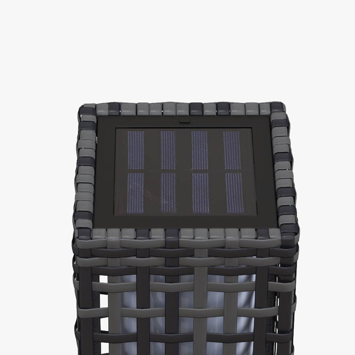 Solar Light, Rattan Solar Lamp, Waterproof Path Light With Light Sensor, Automatic Led Garden Lamp, Outdoor Light For Balcony, Steel, Gray