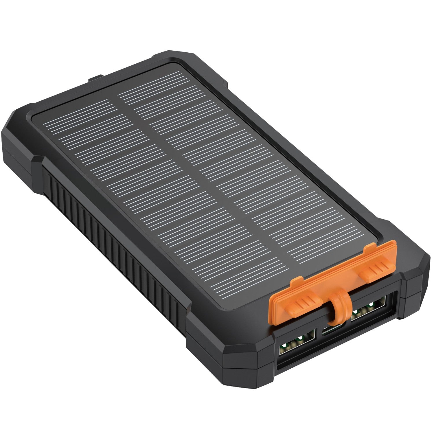Solar Powerbank 10,000mAh 2xUSB-A + USB-C in/out 12W