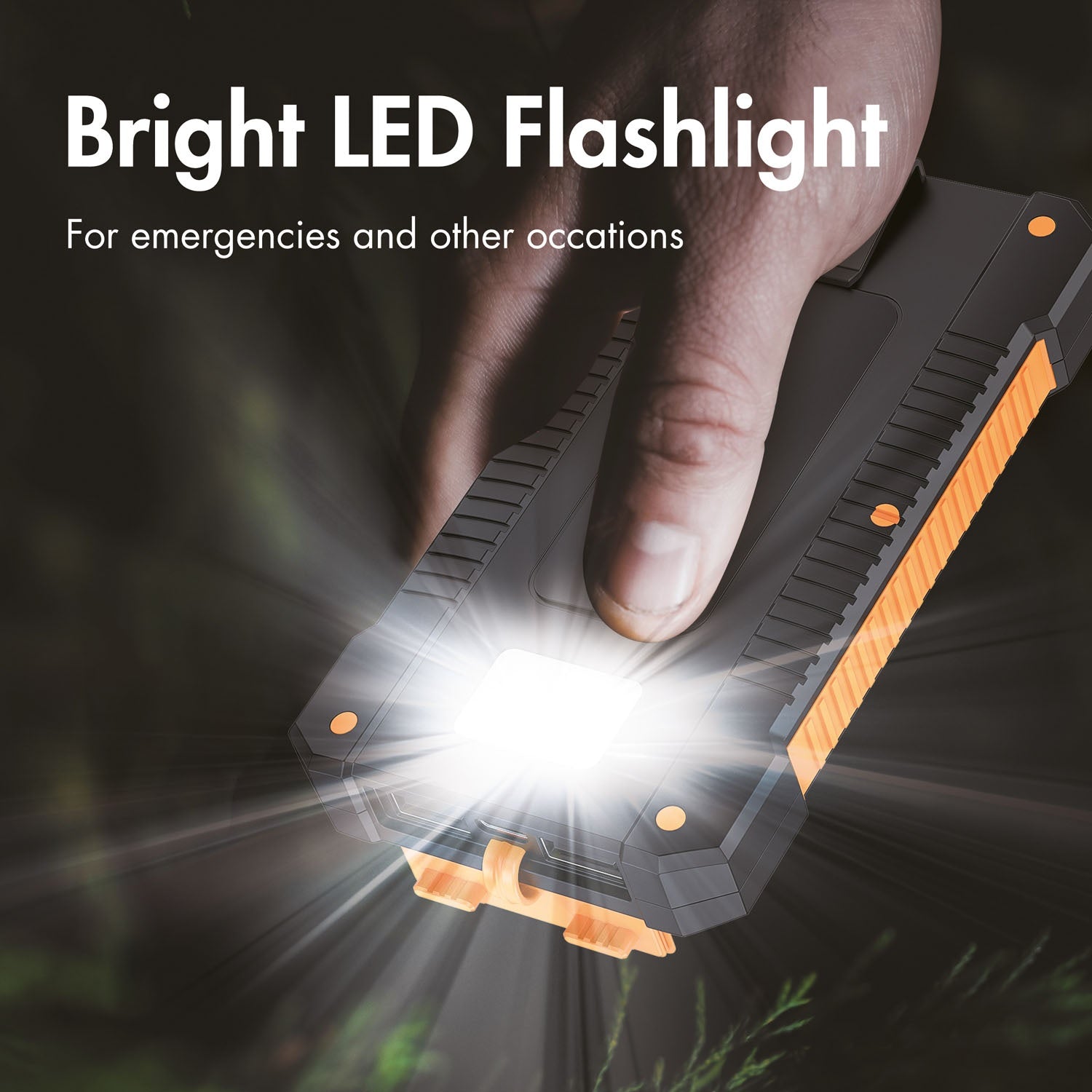 Solar Powerbank 6000mAh 2xUSB-A 10W