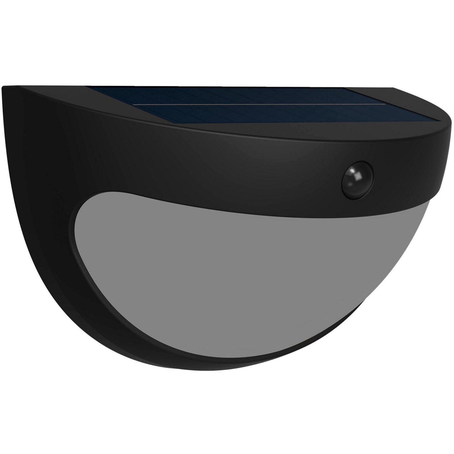 Solar Wall Light, Black, Dual Brightness, LED, IP44