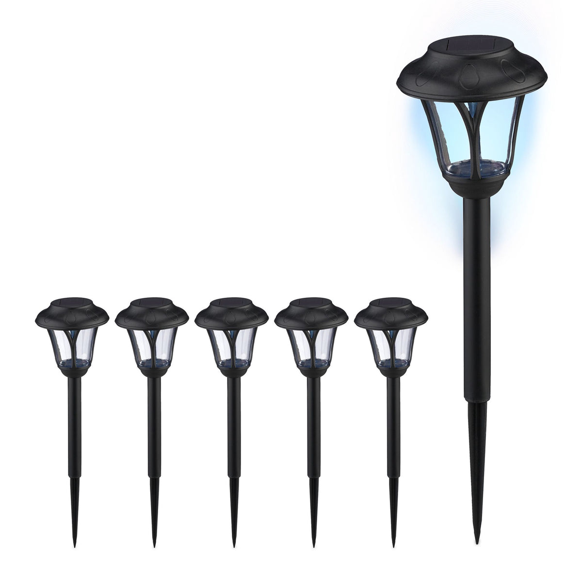 Solar lamps in a set