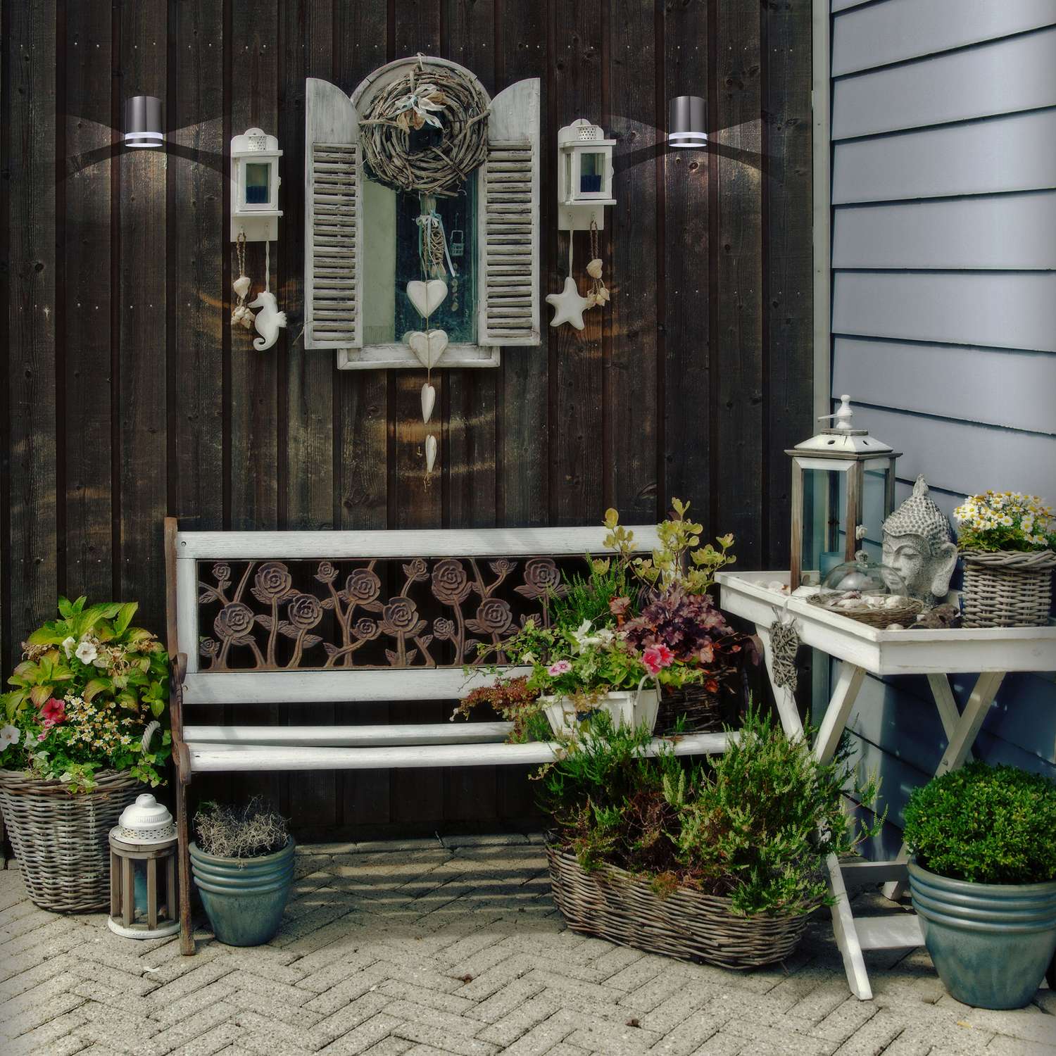 Solar lighting Wall mount Straight