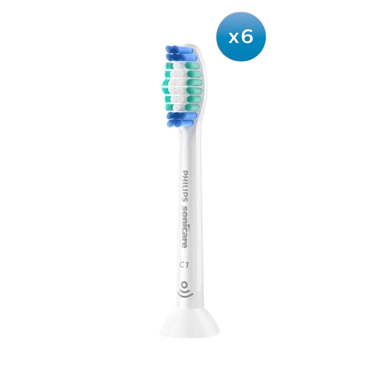 Sonicare Toothbrush Heads, 6-Pack, Medium Soft, Plaque Removal