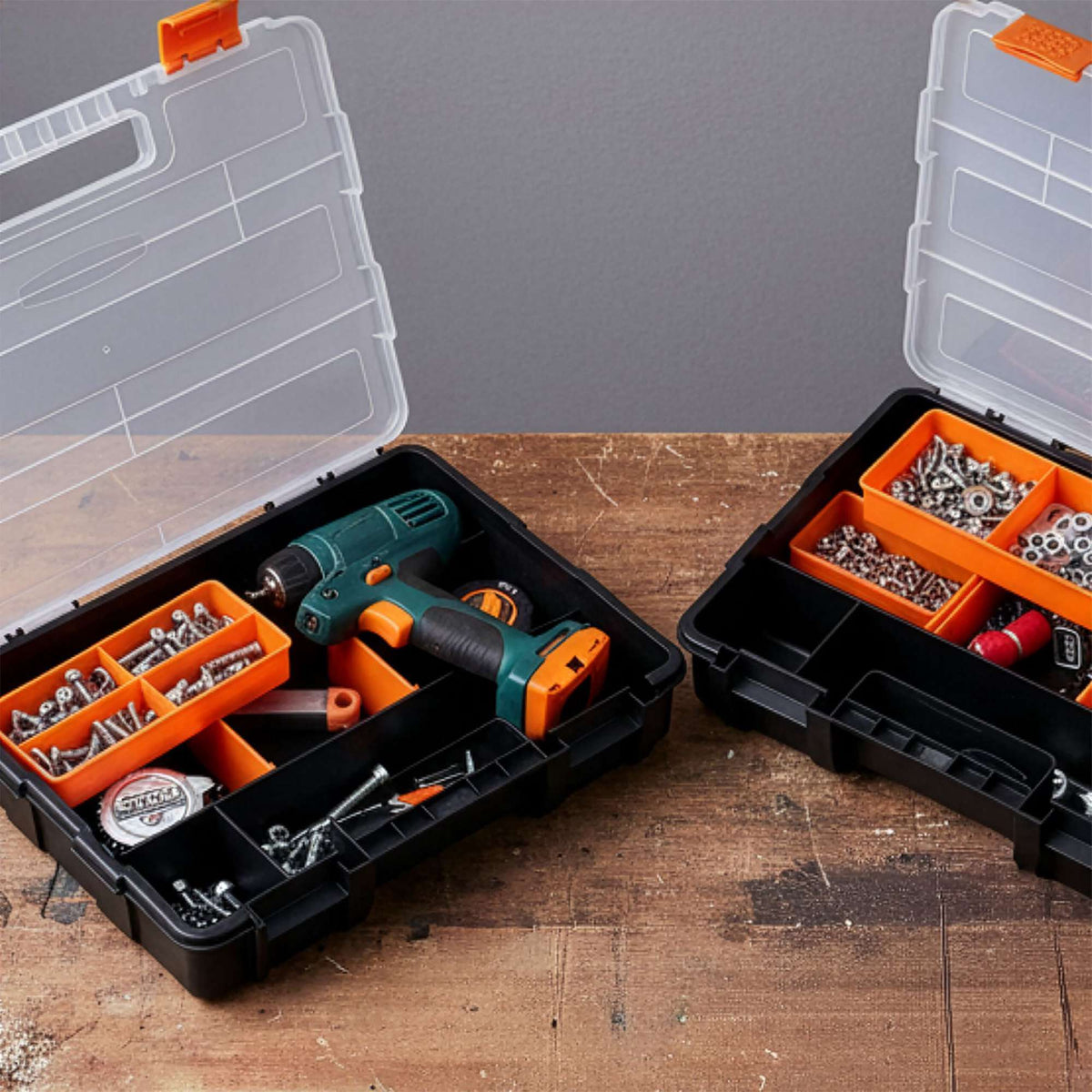 Sorting Box Set, 4 Pieces, Adjustable Dividers