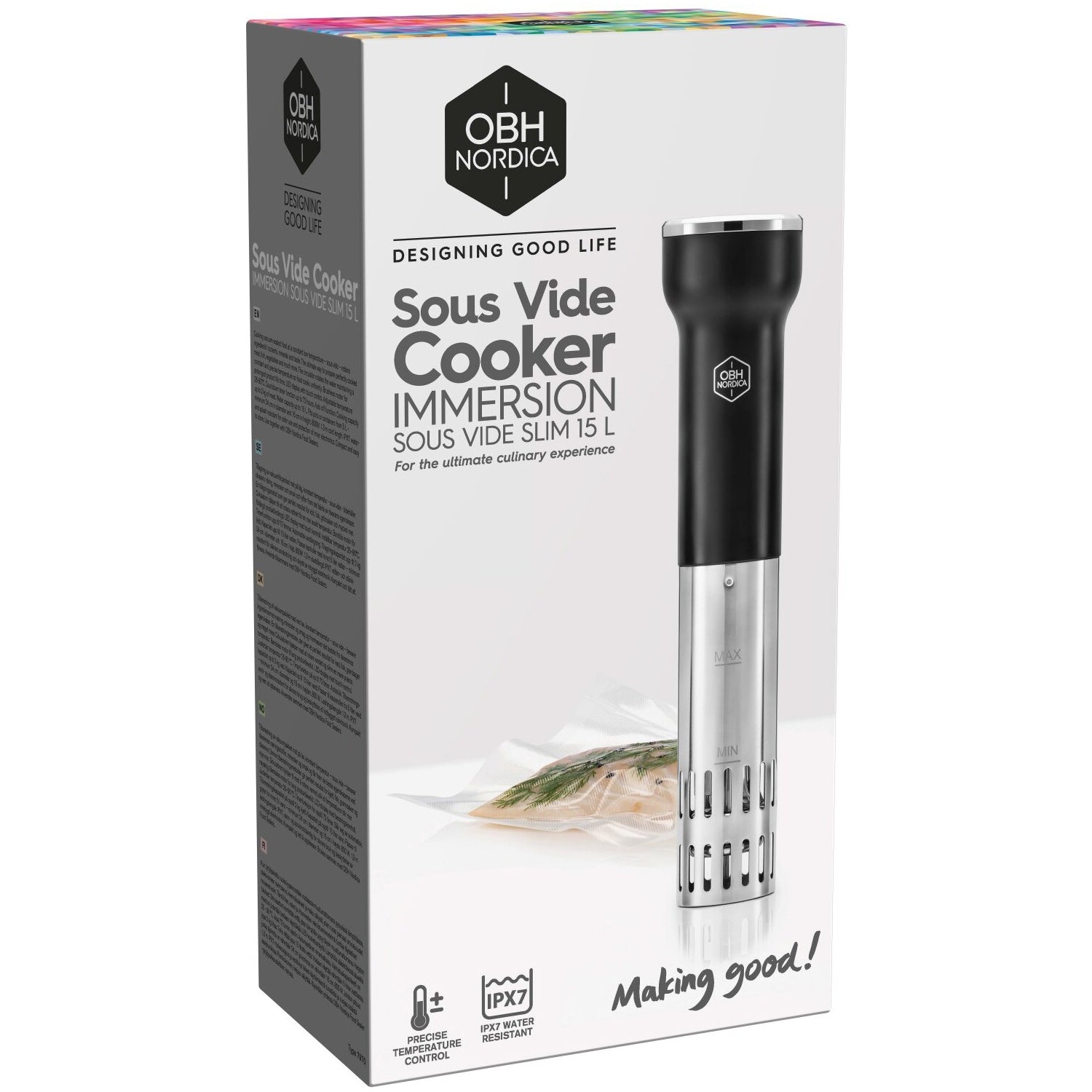 Sous Vide Immersion sous side slim sous vide cooker 15 l. 800W 7970