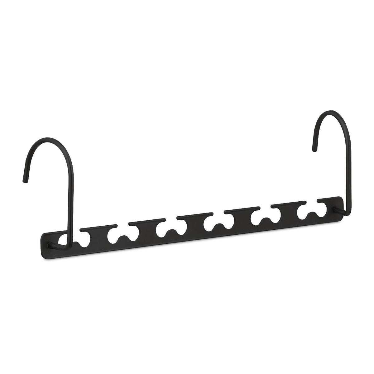 Space-saving hangers, 6 pcs, black