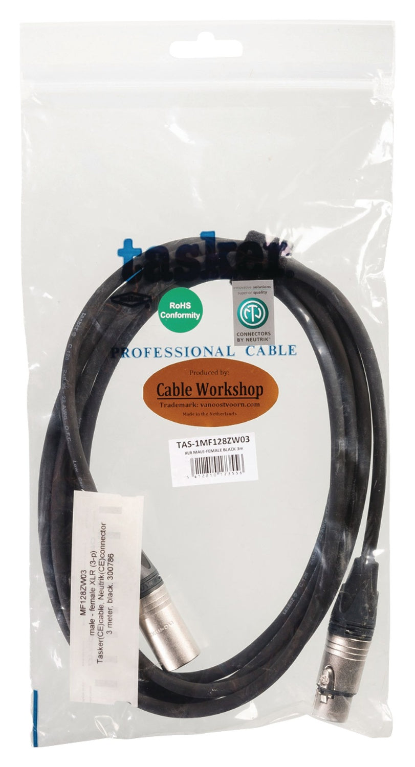Speaker Cable XLR 3-Pin Male - XLR 3-Pin Female 3.00 m Black