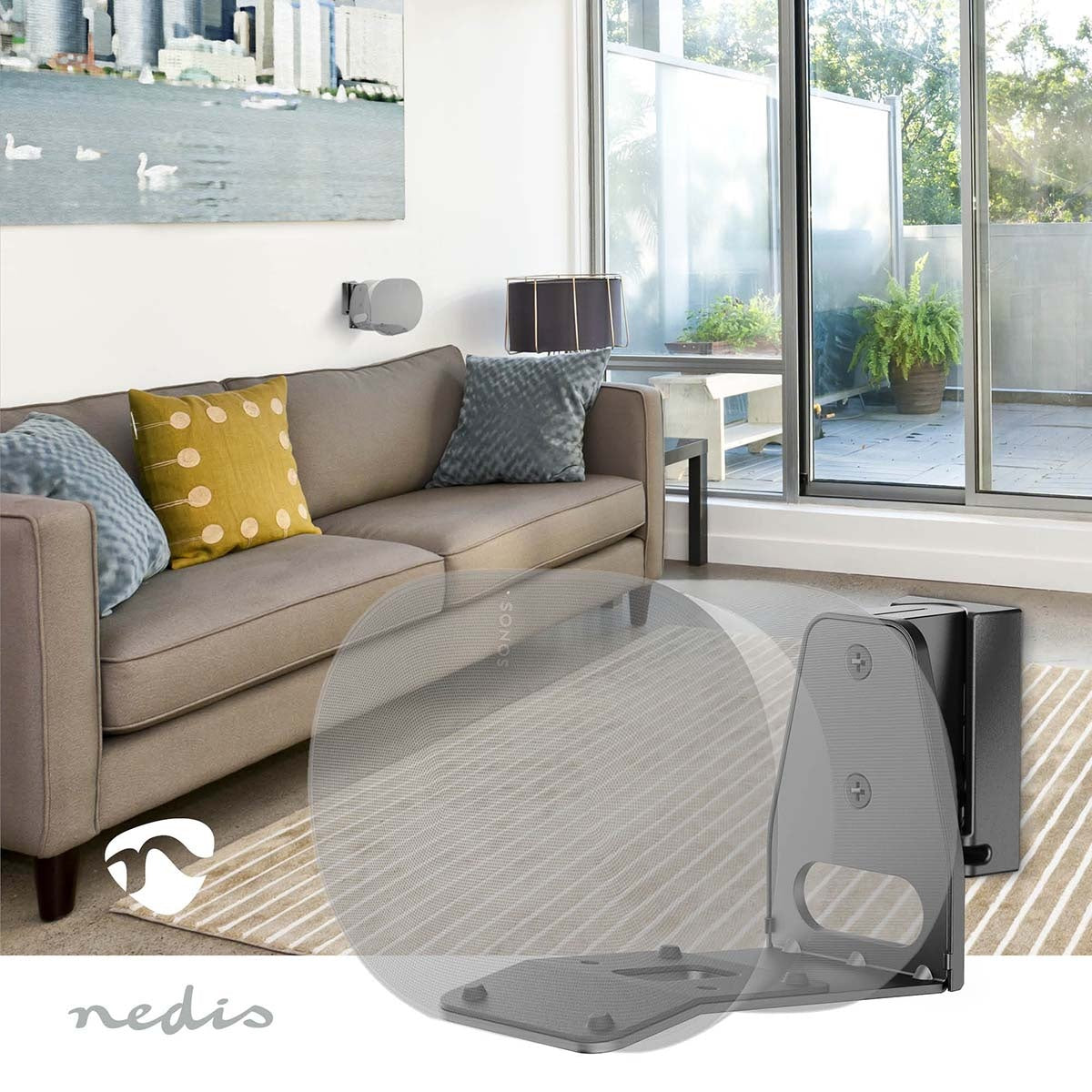 Speaker Mount | Compatible with: Sonos® Era300 | Wall | 5 kg | Swivel / Tilt | Tiltable | Rotatable | ABS / Metal | Black