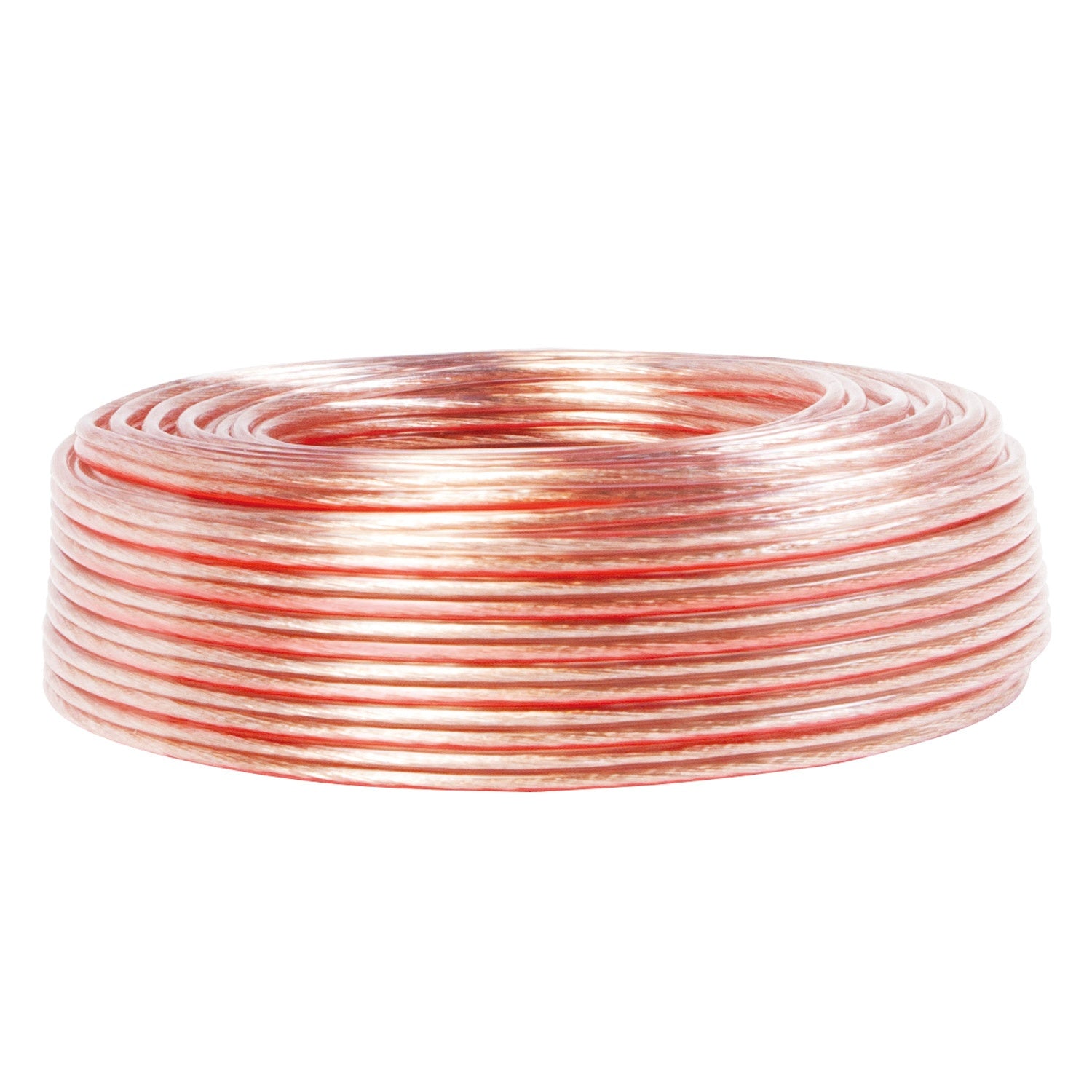 Speaker cable 2x0.75 25m Transparent