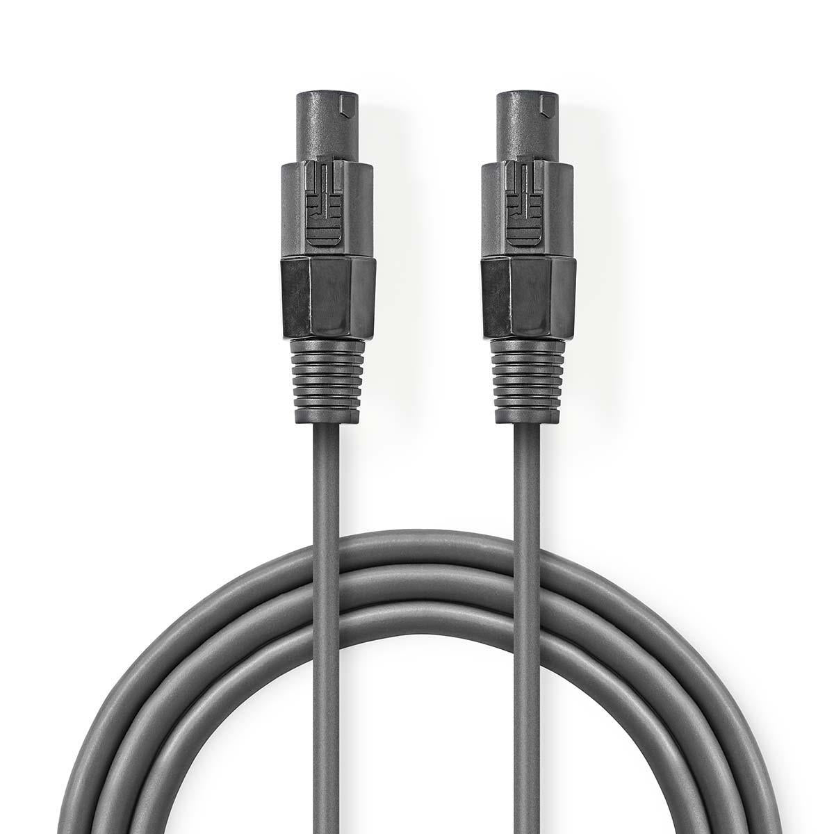 Speaker cable | 48 x 0.20 mm | Copper | 5.00 m | Round | PVC | Dark gray | Cardboard sleeve