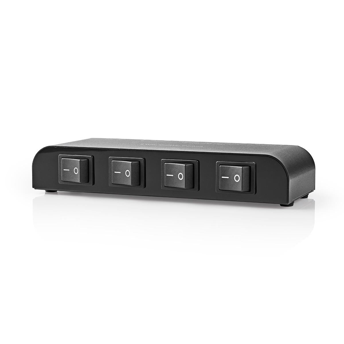 Speaker control box | 4-Port port(s) | Terminal clamps | Speaker Impedance: 4-16 Ohm | Max load per Channel: 200 W | Aluminum | Black