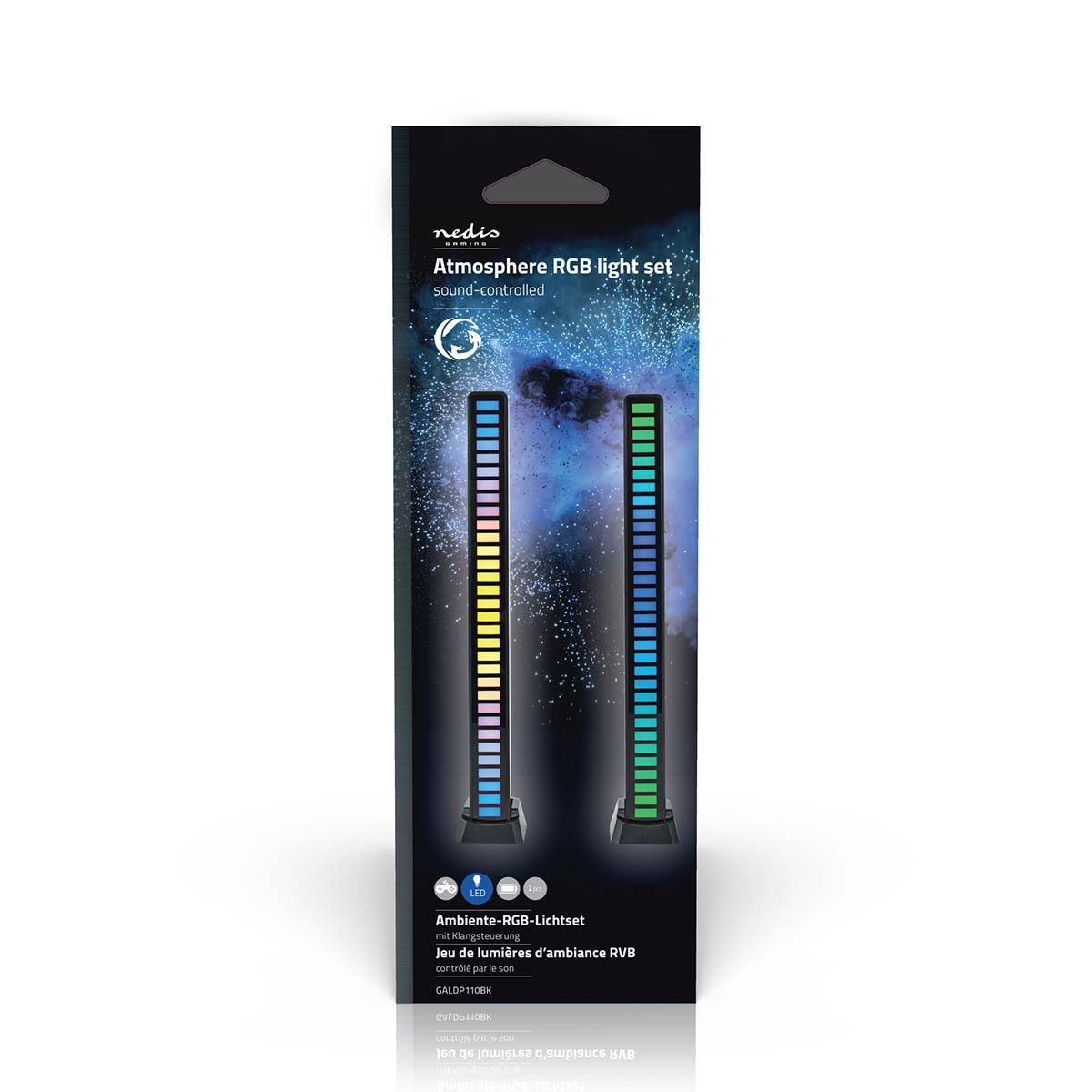 Spell light | RGB | Battery powered | Used for: Computer / Desktop | Black