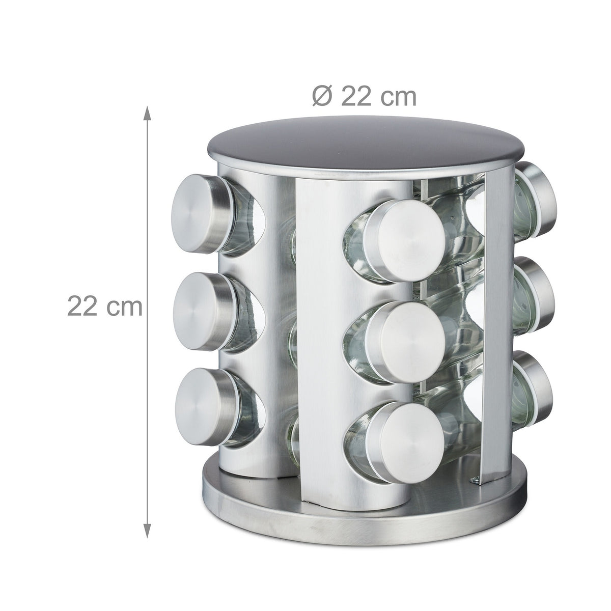 Spice carousel in stainless steel