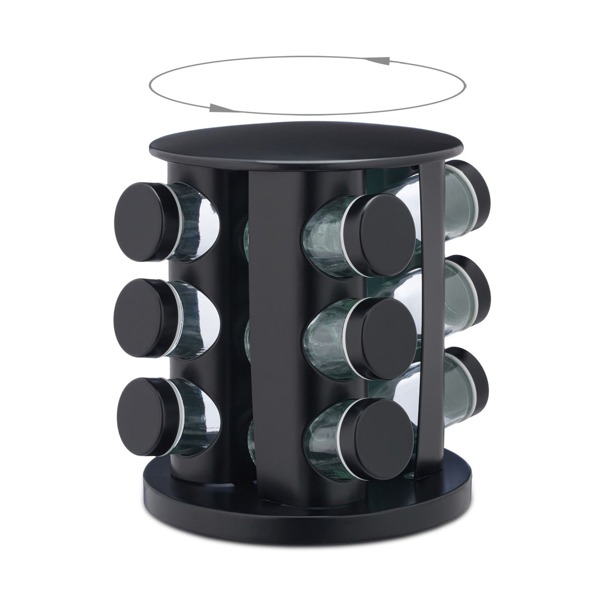 Spice carousel with 12 jars
