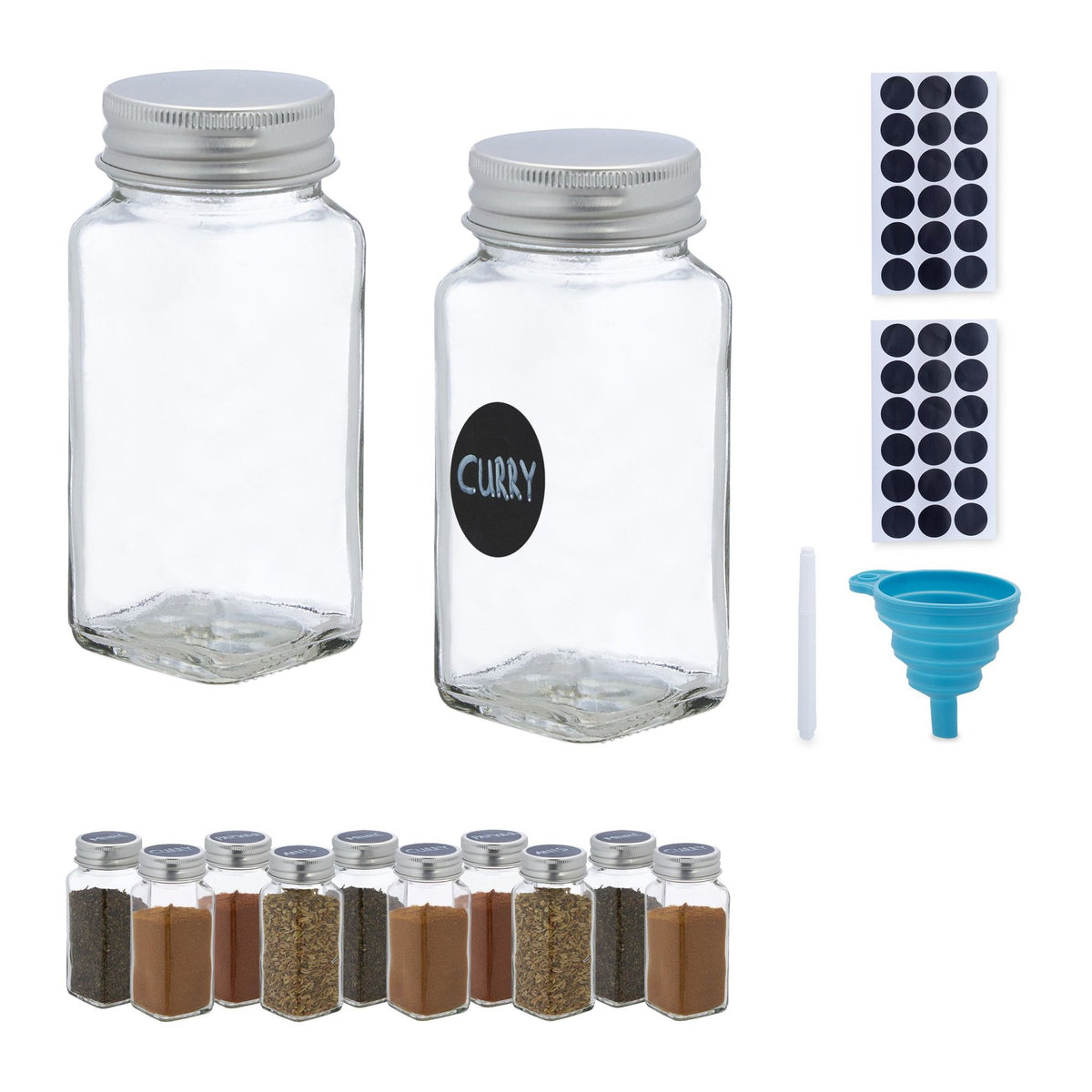 Spice jars set of 12