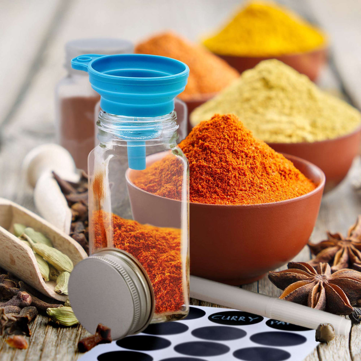 Spice jars set of 36