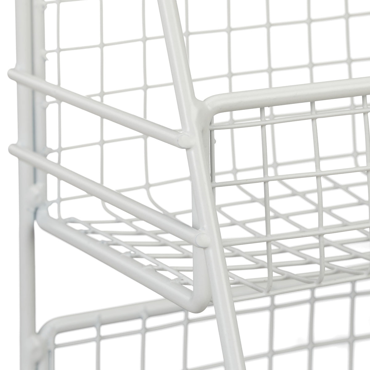 Spice rack metal white
