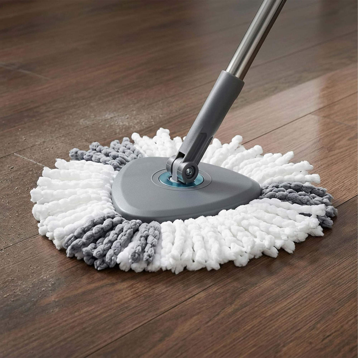 Spin Mop Set with Bucket, Dual-Compartment System
